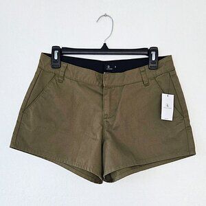 VOLCOM Women's So Chickie Shorts in Olive Green